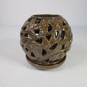 PartyLite Tealight Holder Exotic Roots Brown Bronze Home Rare Retired P13D/P9806